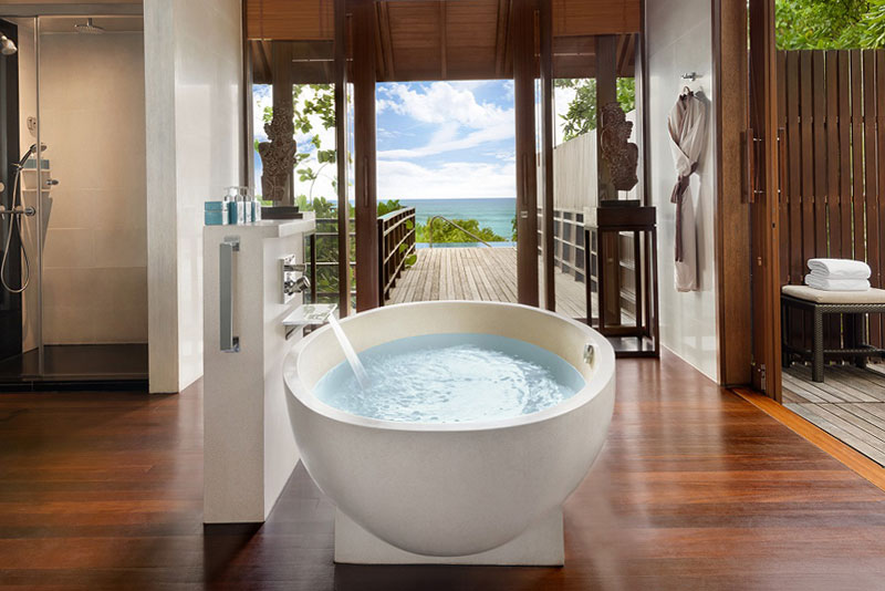 resin terrazzo bathtub