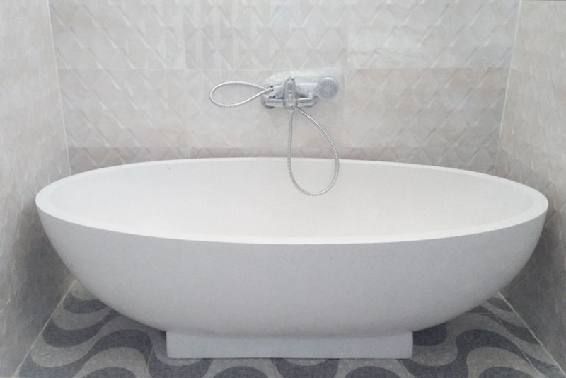 resin terrazzo bathtub
